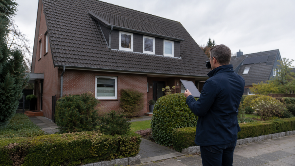 Immobiliensachverständiger ermittelt den Verkehrswert eines Einfamilienhauses
