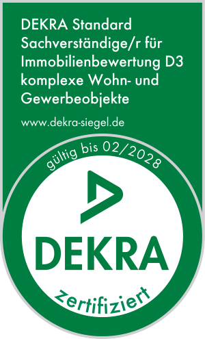 DEKRA Standard Sachverständiger für Immobilienbewertung D3, gültig bis Februar 2028