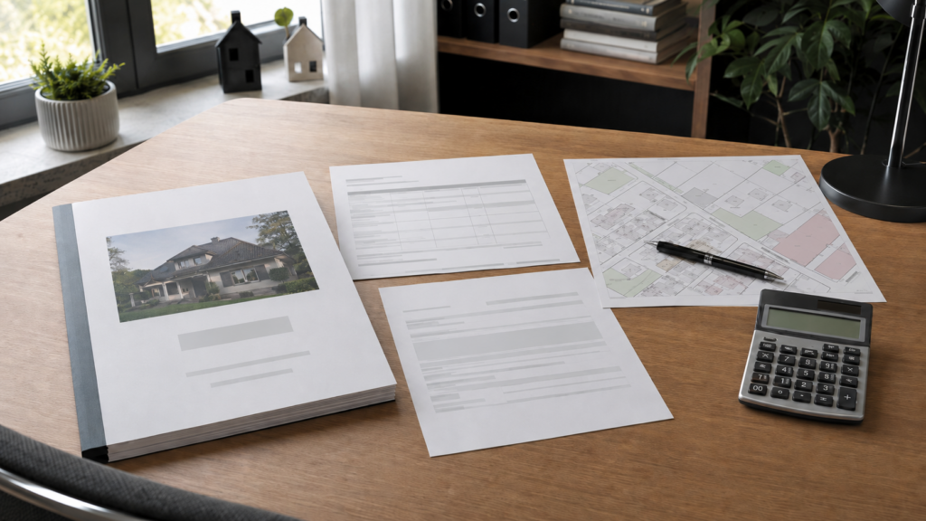 Verkehrswertgutachten und Immobilienunterlagen für das Finanzamt
